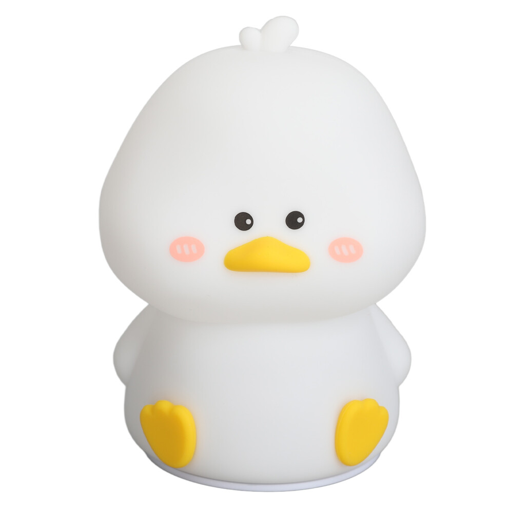 Light Cute Duck Night Rechargeable Silicone Bedside Lamp, 1200Mah