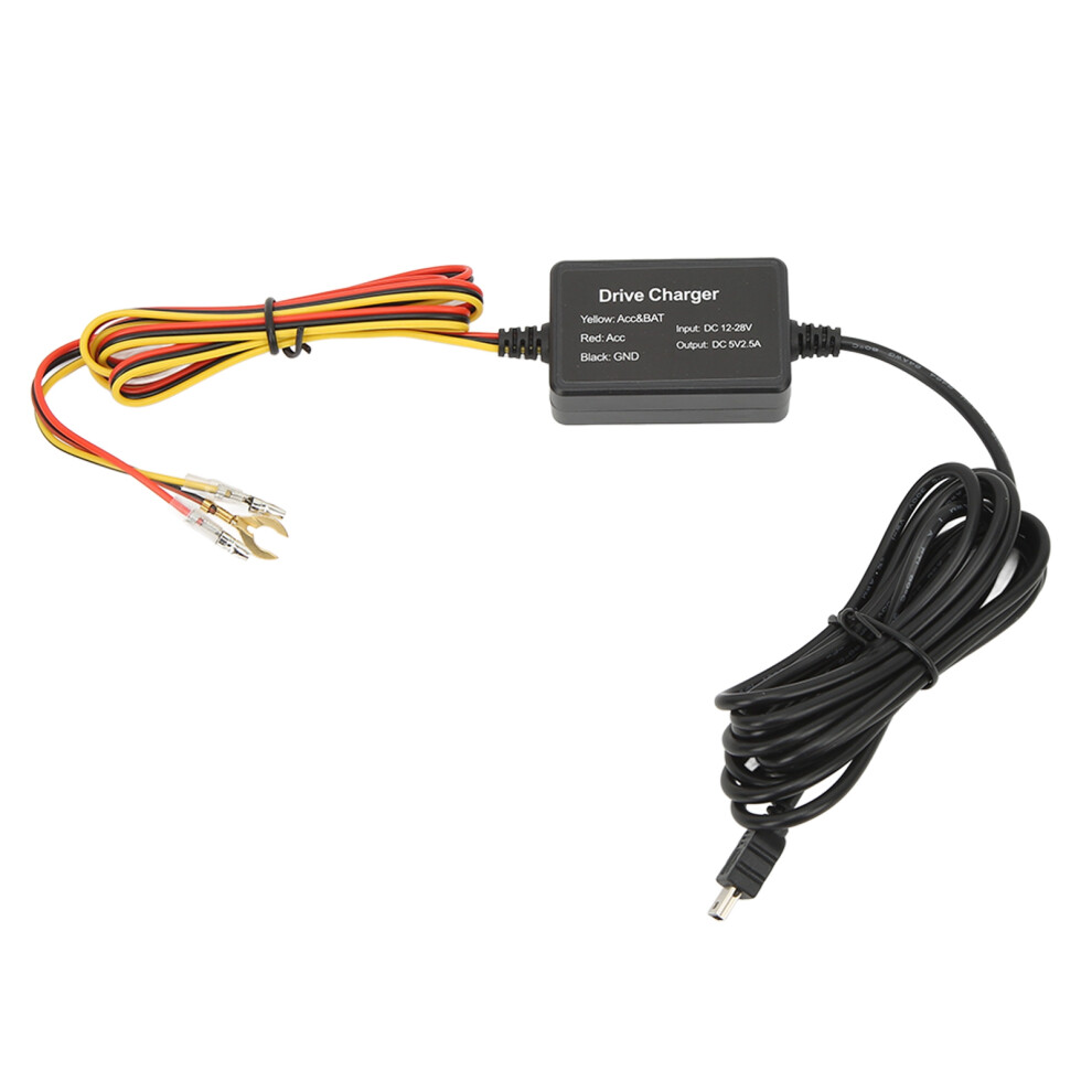 Dash Cam Hardwire Kit 12V-28V To 5V Usb Adapter Overheat Protection 10W 9481389483379