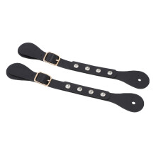 Sporenriemen mit Strass, verstellbar, 22 cm, Schwarz