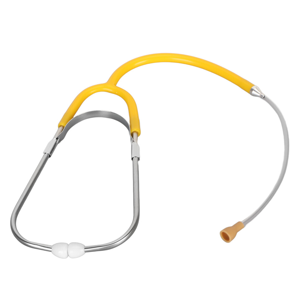 Yellow Metal Binaural Listening Stethoscope Audiphones Hearing Aid