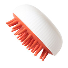 (White) Soft Bristle Silicone Scalp Massager for Hair Growth