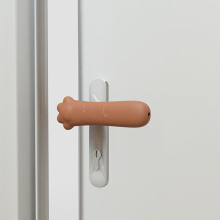 (Brown) Anti-Static Door Handle Cushion - Noiseless Wall Protector