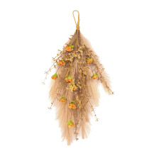 Maintenance-Free Silk Cloth Pampas Grass Bouquet58cm for Home Decor with Natural Dried Floral Look