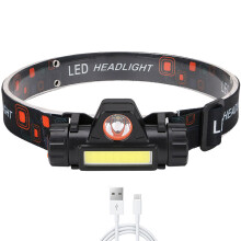 Rechargeable LED Headlamp with Spotlight & Floodlight