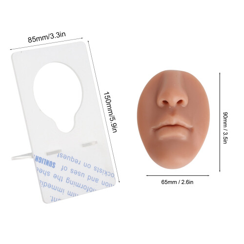 Coffee Silicone Mouth and Nose Model 90x65mm 1