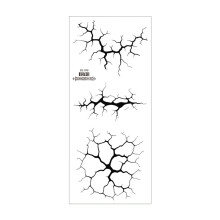 (BS) 3D Blood Vessel Tattoo Stickers for Scary Party