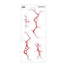 (BS) 3D Blood Vessel Tattoo Stickers for Scary Party