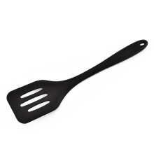 (Black) Heat-Resistant Silicone Slotted Spatula