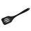 (Black) Heat-Resistant Silicone Slotted Spatula 1