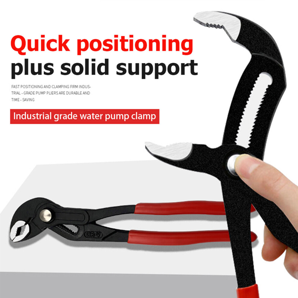 (10Inch) Adjustable Water Pump Pliers Pipe Wrench 6481414412957