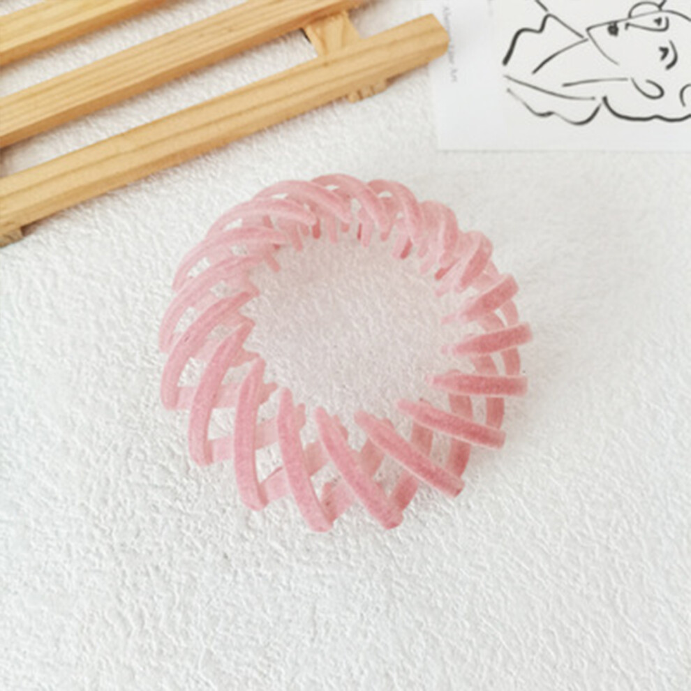 Reach-Tools (Pink) Velvet Hair Rings For Thick Curly Hair