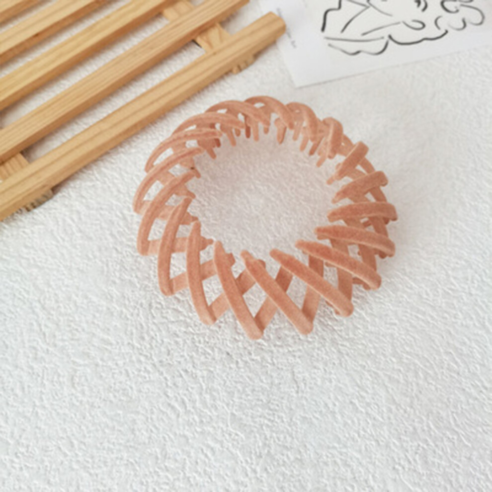 Reach-Tools (Apricot) Velvet Hair Rings For Thick Curly Hair