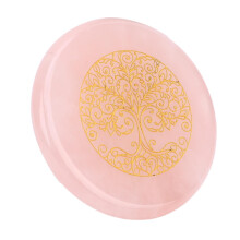 Engraved Rose Quartz Crystal Stone for Meditation Yoga Type 3