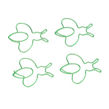 80Pcs Green Bee Shaped Iron Paper Clips for Scrapbooks & Calendars