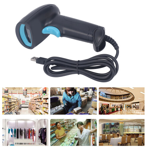 Wired Barcode Scanner, High Accuracy, Quick Response, for Inventory & Warehouse