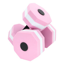 (Princess Pink (octagonal)/piece) Water Dumbbells - EVA Foam Fitness Weights for Swimming