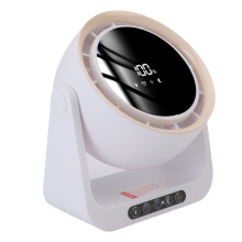Air Circulator Desk Fan, Bladeless Quiet USB, 2400mAh, 180x202x91mm White