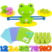 Montessori Math Toys Frog Balance Scale Educational Toy for Preschool Learning and Homeschool STEM