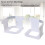4 Pack ABS Bed Sheet Holders with Lock Straps for All Bed Sizes 4