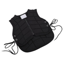 Kids Horse Riding Vest with Zipper, Padded Polyester, 315g