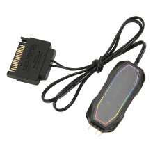 Mini 5V 3Pin SATA ARGB Controller for PC Fans, Brightness & Speed Adjustment