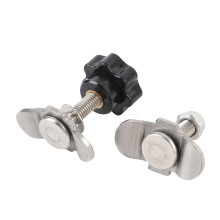 M8x35mm Stainless Steel Double Lug Tie Down Fittings for Truck Bed and Trailer