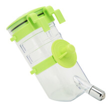 Distributeur d'eau suspendu ajustable de 350 ml en vert pour petits animaux