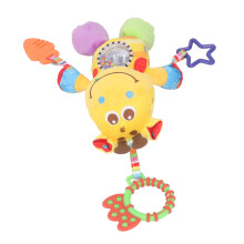 Bee Plush Stroller Rattle Toy, Yellow, 0-12m