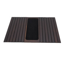 Sofa Armlehnen-Tablett aus Bambus, rutschfest, 43,5 x 34 cm, Braun