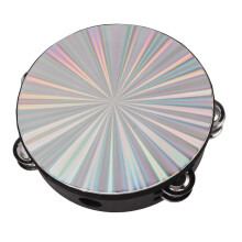 Tambourine Double Row Jingles - 10-Inch Poplar
