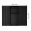 Sofa Armrest Tray Silicone Couch Cup Holder Black 34x43cm 2