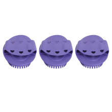 3pcs Silicone Body Scrubber Meridian Massage Brush for Circulation & Fatigue Relief