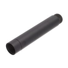 20cm Stainless Steel Black Shower Arm Extension Pipe for Bathroom Renovation