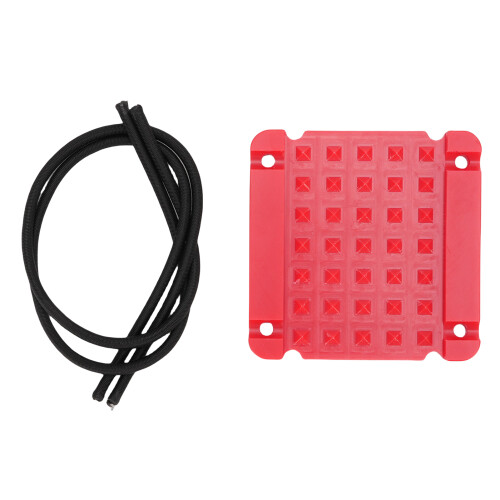 Feste Gewichtsscheibe - 2 Gewebebandriemen - Rot ABS 1