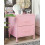 Beliani 2 Drawer Bedside Table MALAVI Metal Pink 2
