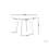 Beliani Dining Table MOSBY White Marble 110 cm 110 cm 3