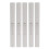 5Pcs Retractable Nylon Lip Brush Set, Portable, Grey Shell 2