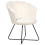 Beliani Armchair LOVELOCK Boucle White 4