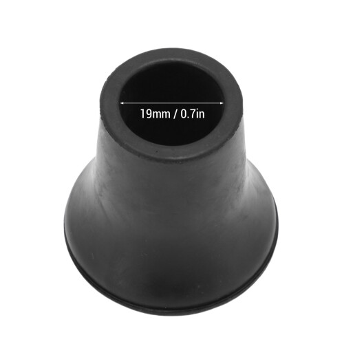 10 Pack 19mm Rubber End Ferrules Anti Slip Walking Support Protectors 1
