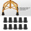 10 Pack 19mm Rubber End Ferrules Anti Slip Walking Support Protectors 4