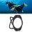 Portable Plastic Diving Rearview Mirror Reflective Underwater 40cm 3