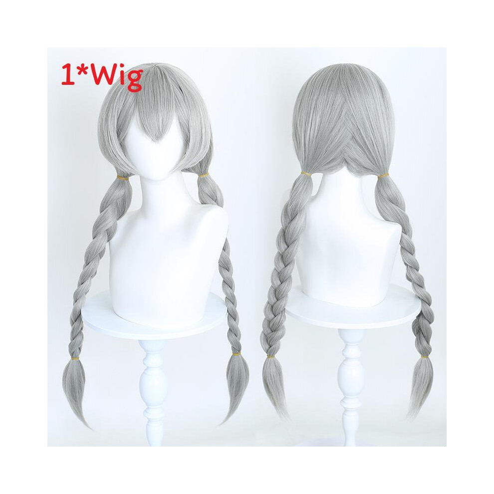 Unisex Silver (Braid) Judy Hopps Zootopia Cosplay Hairpiece Wig With Twisted For Dreadlocks Women