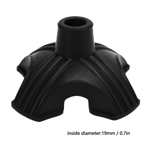 2 Pack Self Standing Quad Base Walking Support Rubber End 19mm 1
