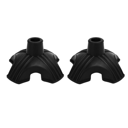 2 Pack Self Standing Quad Base Walking Support Rubber End 19mm 2