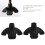 2 Pack Self Standing Quad Base Walking Support Rubber End 19mm 4