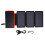 20000mAh Solar Power Bank with Tri Fold Panel LED Light Double USB Orange 2