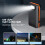 20000mAh Solar Power Bank with Tri Fold Panel LED Light Double USB Orange 3