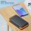 20000mAh Solar Power Bank with Tri Fold Panel LED Light Double USB Orange 4