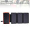 20000mAh Solar Power Bank with Tri Fold Panel LED Light Double USB Orange 7
