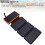20000mAh Solar Power Bank with Tri Fold Panel LED Light Double USB Orange 9